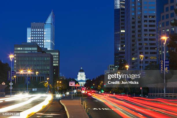 capitol mall, sacramento. - sacramento stock-fotos und bilder