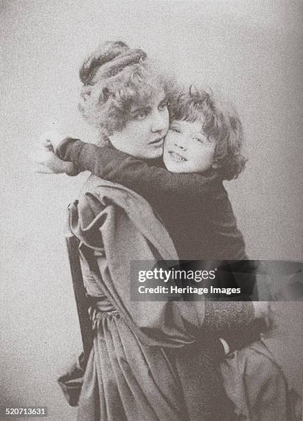 Constance Wilde with son Cyril. Found in the collection of State Library For Foreign Literature, Moscow.