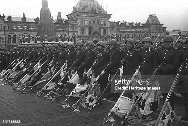 The Moscow Victory Parade, June 24, 1945. Found in the collection of Russian State Film and Photo Archive, Krasnogorsk.