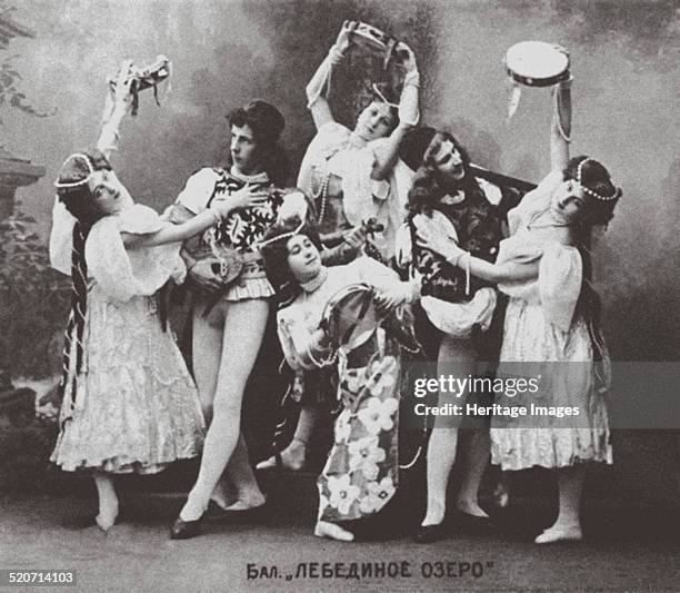 Scene from the Ballet Swan Lake, Mariinsky Theatre. 1895. Found in the collection of Bolshoi Theatre Museum.