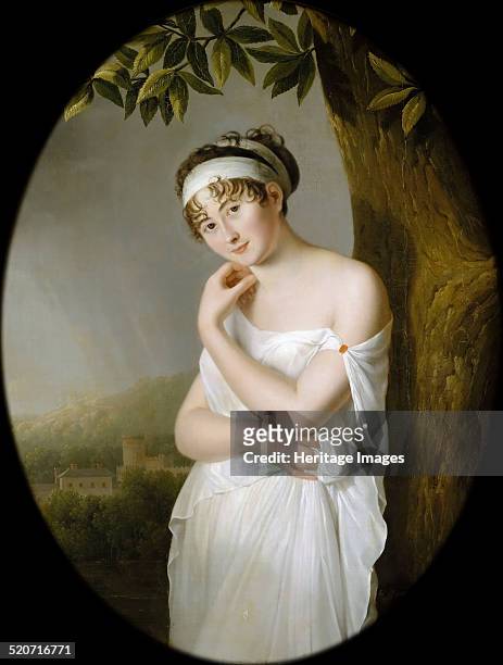 Portrait of Madame Récamier, née Julie Bernard . Found in the collection of Musée de l'Histoire de France, Château de Versailles.