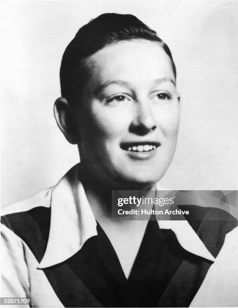 Portrait of a young rock and roll musician Buddy Holly , mid 1940s.