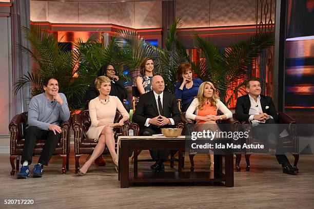 The cast of "Shark Tank" appears on "THE VIEW," airing Tuesday, 4/12/16 on the Walt Disney Television via Getty Images Television Network. MARK...