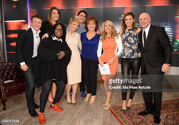 The cast of "Shark Tank" appears on "THE VIEW," airing Tuesday, 4/12/16 on the Walt Disney Television via Getty Images Television Network. ROBERT...