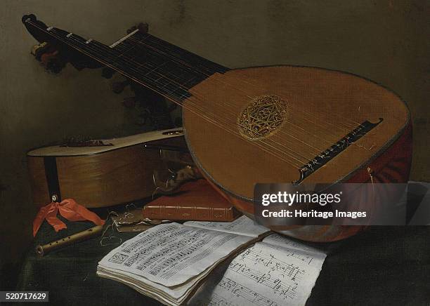 Still life with a lute and a guitar. Private Collection.