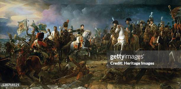 The Battle of Austerlitz on December 2, 1805. Found in the collection of Musée de l'Histoire de France, Château de Versailles.