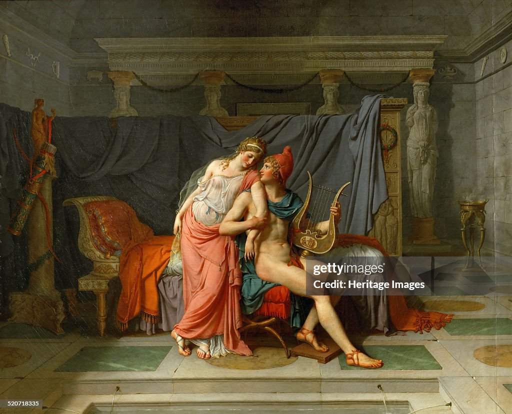 The Loves of Helen and Paris. Artist: David, Jacques Louis (1748-1825)