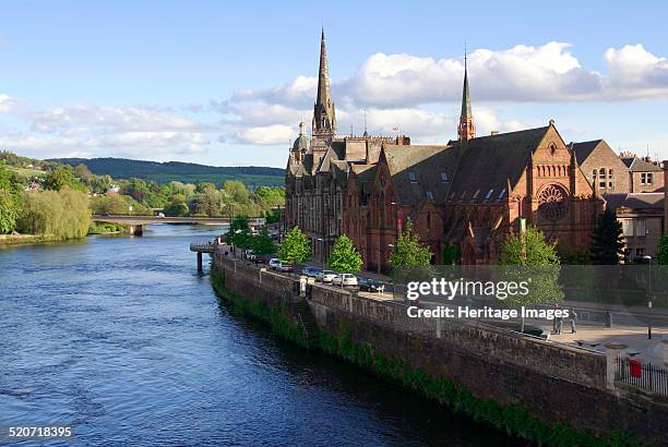 River Tay and Perth, Scotland.