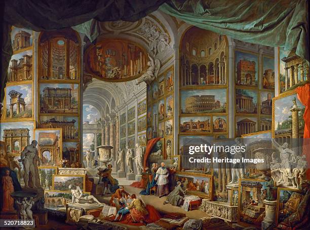 Picture Gallery with Views of Ancient Rome . Found in the collection of Louvre, Paris.