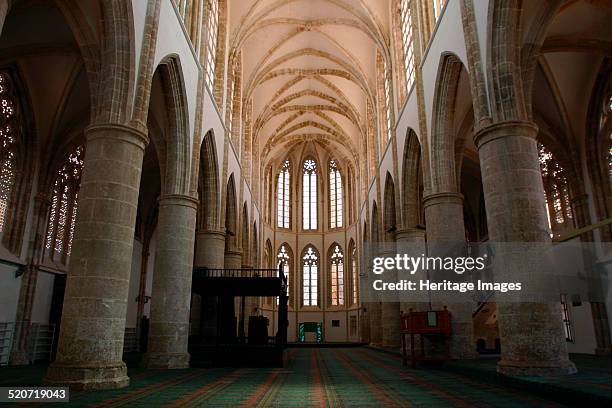 Lala Mustafa Pasha Mosque, Famagusta, North Cyprus. Built in the 14th century this mosque was originally the Cathedral of St Nicholas. It was...