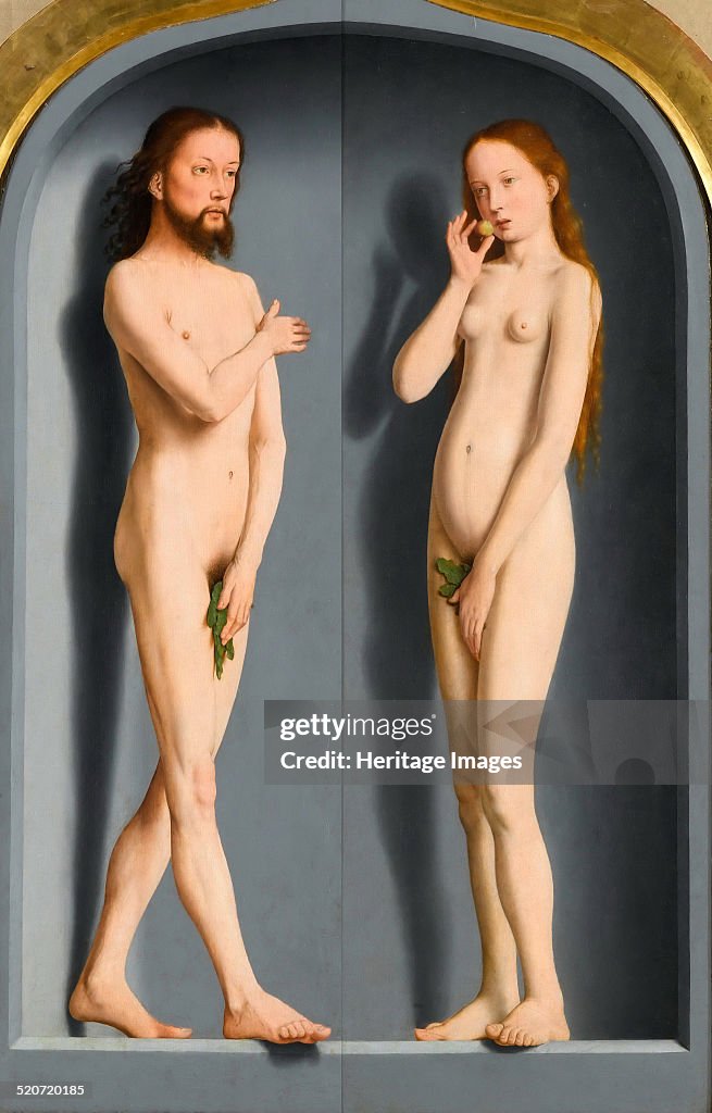 Adam and Eve (Sedano Family Triptych, exterior panels). Artist: David, Gerard (ca. 1460-1523)