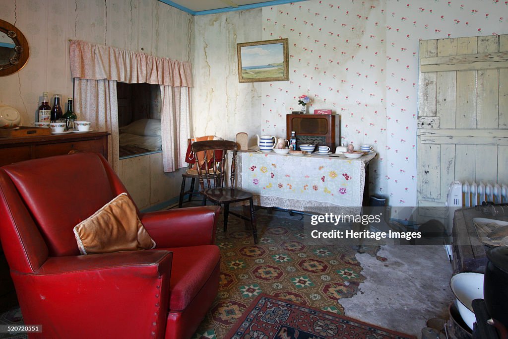 Interior of a Blackhouse, Arnol, Lewis, Outer Hebrides, Scotland, 2009.