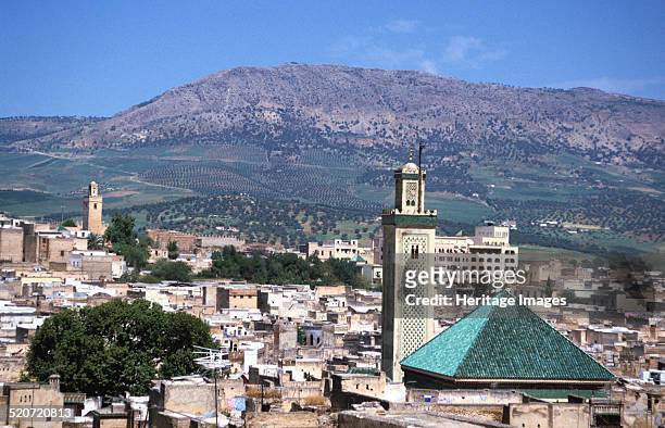 Zaouia Moulay Idriss II, Fez, Morocco. The Zaouia Moulay Idriss II is a shrine containing the tomb of Idriss II, who ruled Morocco from 807 until...