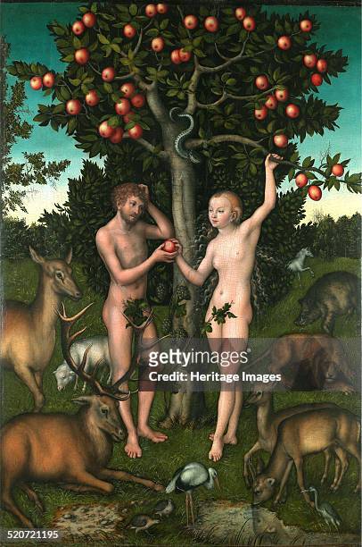 Adam and Eve. Found in the collection of Courtauld Institute of Art, London.