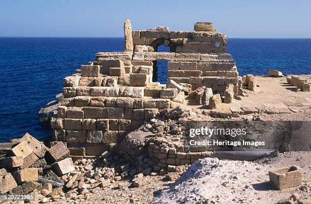 Lighthouse, Leptis Magna, Libya.