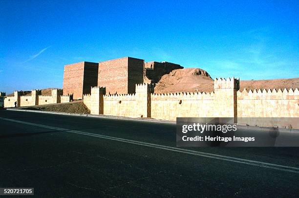Mashki Maski Gate, Nineveh, Iraq, 1977. Reconstruction built in the 1960s of ...