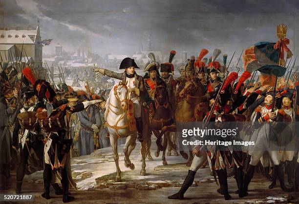 Napoleon's speech to the 2nd Corps of the Grande Armée before the attack on Augsburg on 12 October 1805. Found in the collection of Musée de...