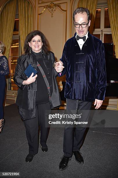 Alice de Jenlis and Emmanuel de Brantes attend 'The Children for Peace' Gala at Cercle Interallie on April 12, 2016 in Paris, France.