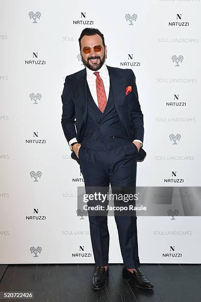 Alessandro Martorana attends Natuzzi Soul Landscapes on April 12, 2016 in Milan, Italy.