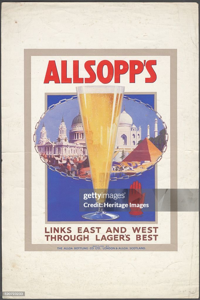 Allsopp's Lager, 1920s. Artist: Wilfred Fryer