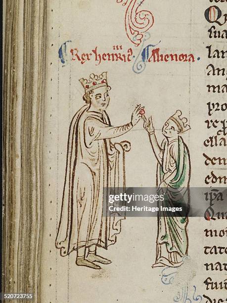 Marriage of Henry III and Eleanor of Provence . Found in the collection of British Library.