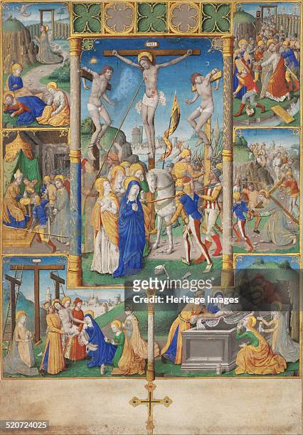 The Crucifixion with Six Scenes from the Passion of Christ. Found in the collection of National Gallery, Prague.