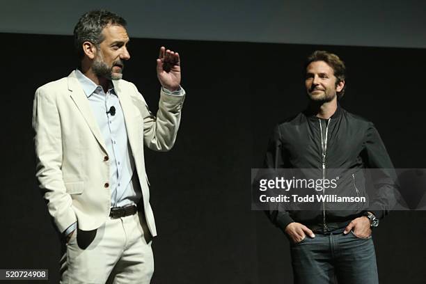 Director Todd Phillips and actor/producer Bradley Cooper of 'War Dogs' attend CinemaCon 2016 Warner Bros. Pictures Invites You to The Big Picture,...