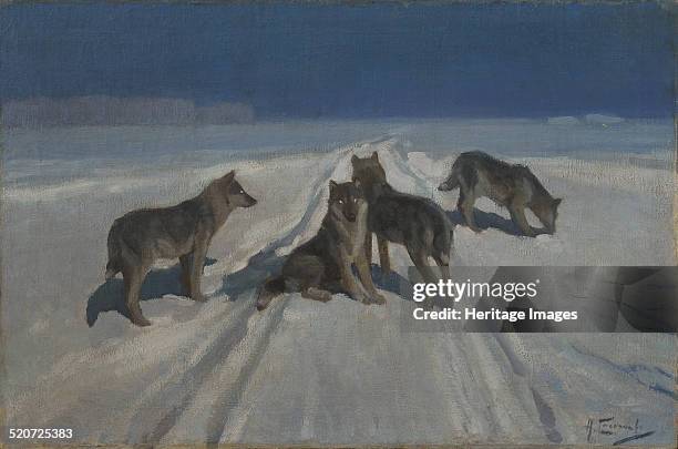 Wolves. Found in the collection of Museum of Fine Arts Academy, St. Petersburg.