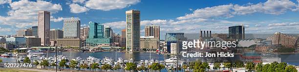 the inner harbor, baltimore. - baltimore stock pictures, royalty-free photos & images