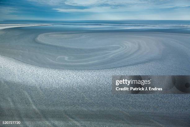 aerial of arctic sea ice patterns - beaufort sea stock pictures, royalty-free photos & images