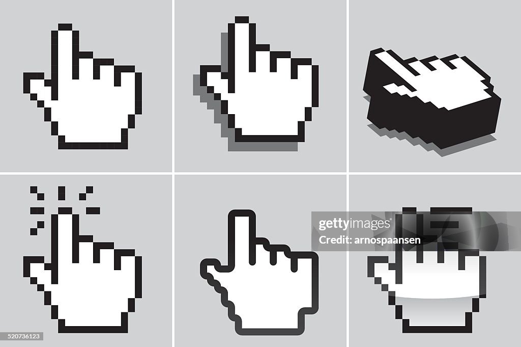 Normal Cursor Hand Hand Cursors High-Res Vector Graphic - Getty Images