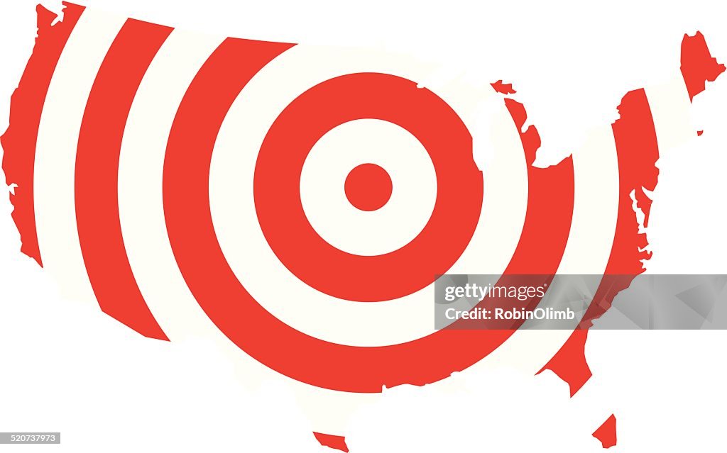 Usa Target Map High-Res Vector Graphic - Getty Images