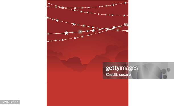 stockillustraties, clipart, cartoons en iconen met stars on strings - stars and strings