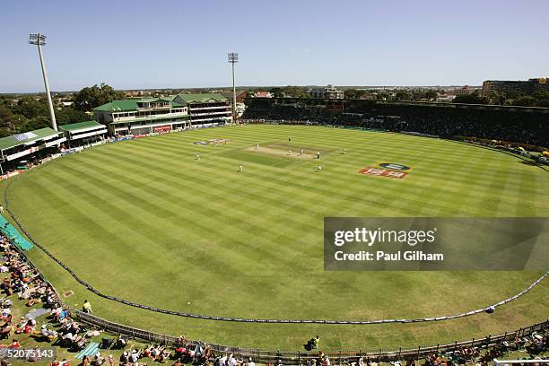 General view of St George's Park taken during day three of the first Test Match between South Africa and England at St George's Park on December 19,...