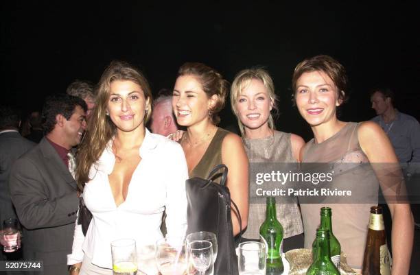 FEBRUARY 2001 -- JODIE PACKER + ANITA HEGH + DEE SMART + REBECCA GIBNEY - LAUNCH OF THE CHANNEL 9 2001 SEASON AT GARDEN ISLAND