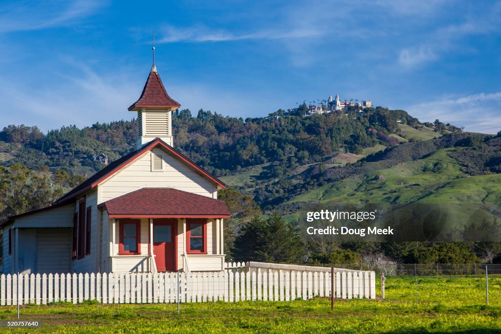 San Simeon Schoolhouse and Hearst Castle