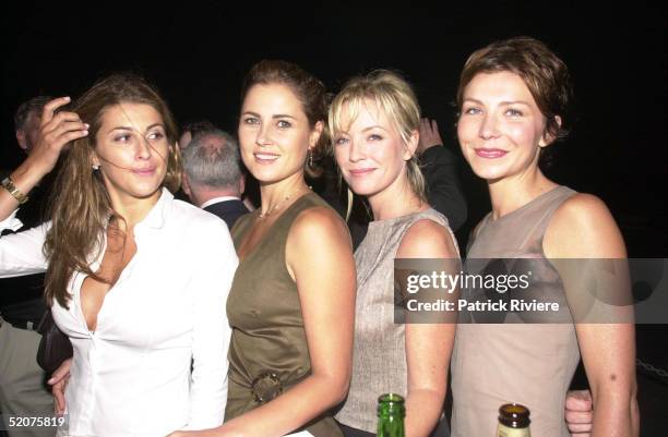 FEBRUARY 2001 - JODIE PACKER + DEE SMART + ANITA HEGH + REBECCA GIBNEY - LAUNCH OF THE CHANNEL 9 2001 SEASON AT GARDEN ISLAND