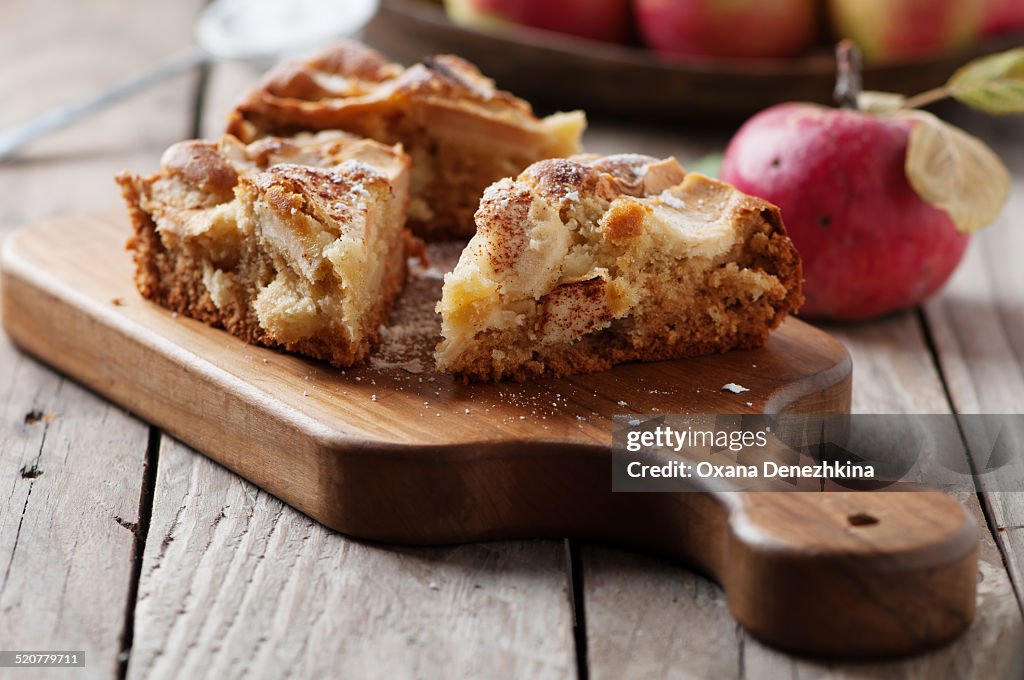 Homemade apple pie