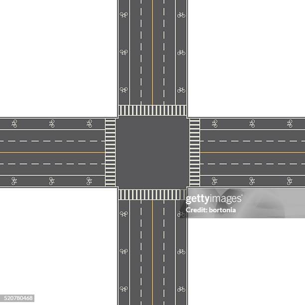 Four Way Intersection Example 108 4 Way Intersection Overhead Stock Photos, High-Res Pictures, and ...
