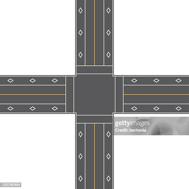 102 4 Way Intersection Overhead Stock Photos, High-Res Pictures, and ...