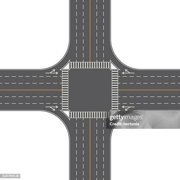 4 Way Road Intersection