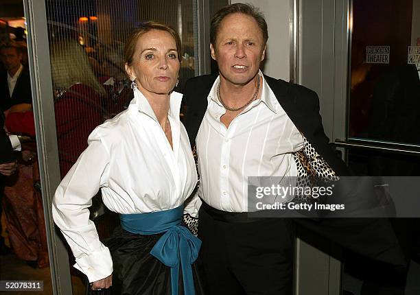 German singer Peter Kraus and his wife Ingrid attend the Diva Awards at Deutsches Theater on January 27, 2005 in Munich, Germany.