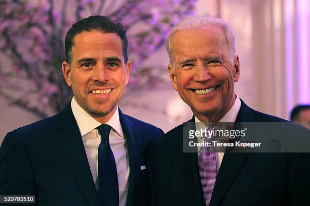 World Food Program USA Board Chairman Hunter Biden and U.S. Vice President Joe Biden attend the World Food Program USA's Annual McGovern-Dole...