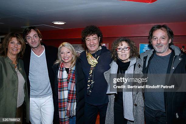 Laurence Charlebois, humorist Pierre Palmade, singer Veronique Sanson, singer Robert Charlebois, journalist Mireille Dumas and Christophe Aleveque...