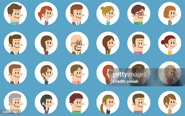 people icons - grandmother portrait stock illustrations