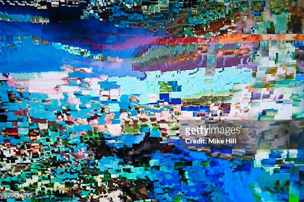 digital television interference pattern - digital news ストックフォトと画像