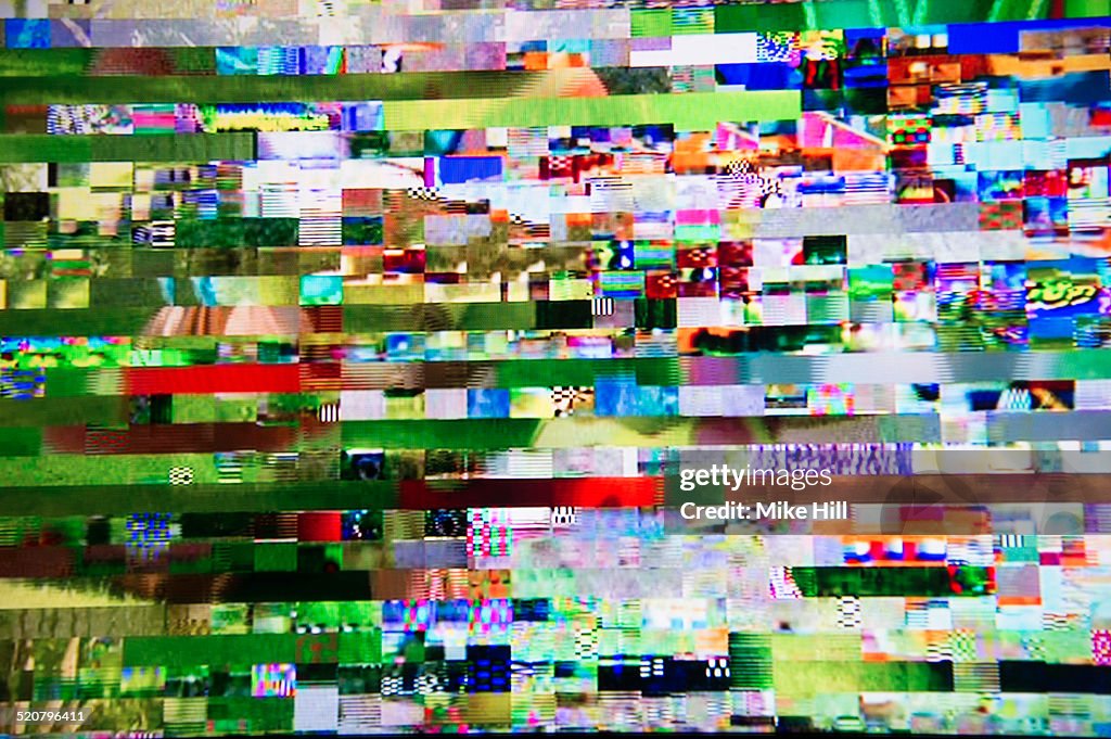 Digital television interference pattern