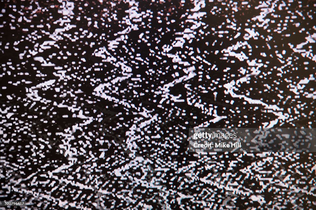 Digital Television Interference Pattern Photo - Getty Images