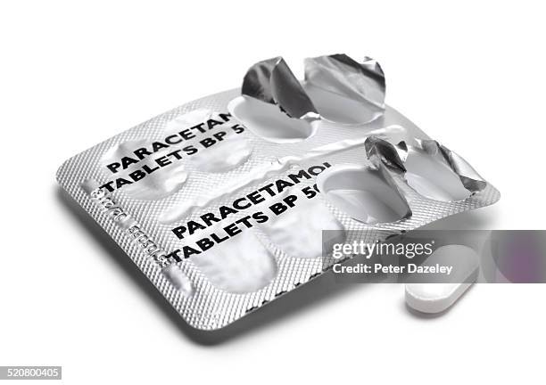 paracetamol tablets - blister pack stock pictures, royalty-free photos & images