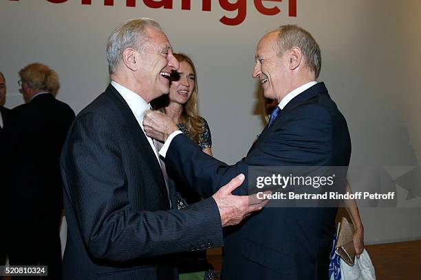 Alain Flammarion, Chairman & Chief Executive Officer of L'Oreal, Chairman of the L'Oreal Foundation Jean-Paul Agon and his companion Sophie Agon...